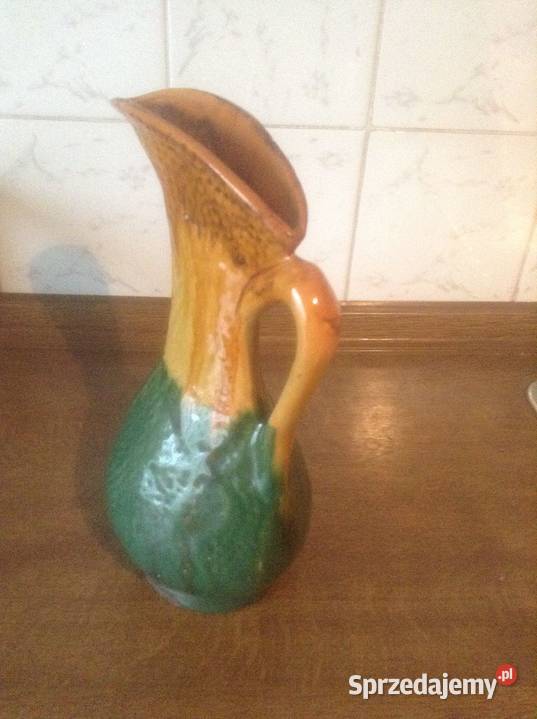 Wazonik fajansowy ręcznie malowany lata 7080 Opole