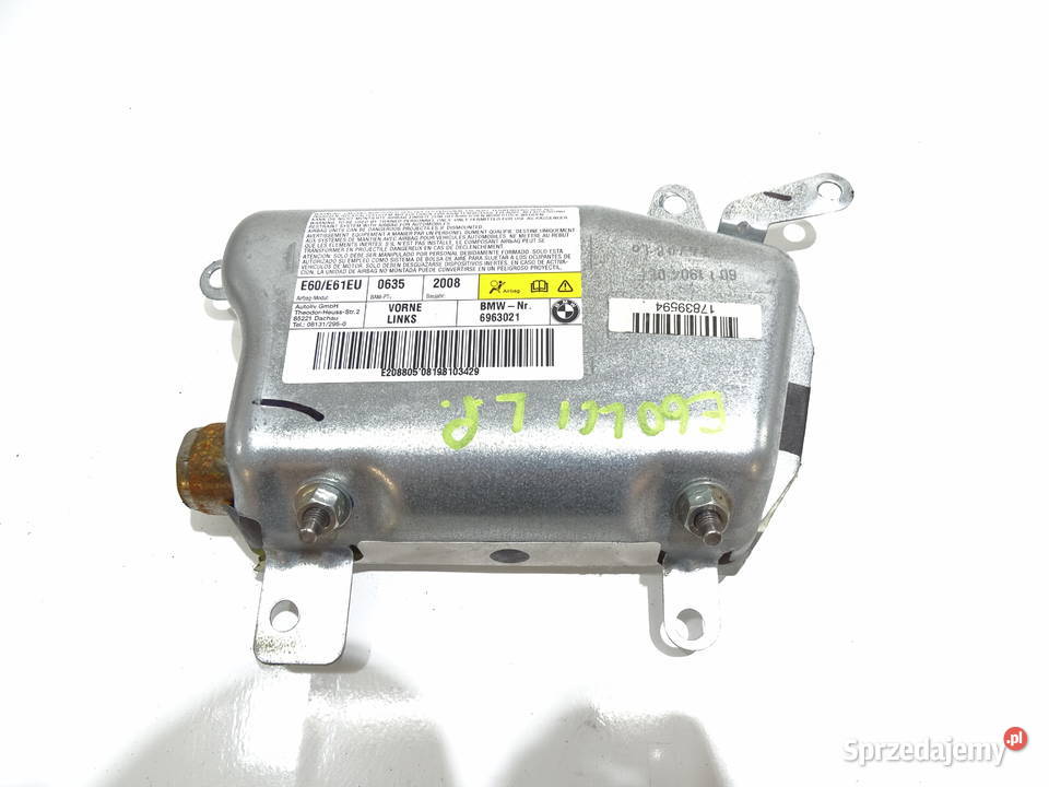 PODUSZKA AIRBAG DRZWI LEWY PRZÓD BMW E60 E61 OE