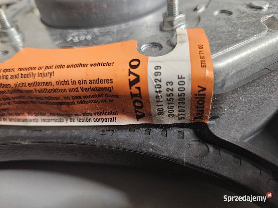 Volvo poduszka kierowcy mazowieckie Warszawa