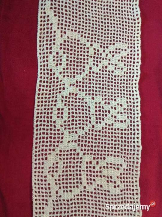 Szydełkowana dekoracja Trzy króliki tyłem zachodniopomorskie Chojna