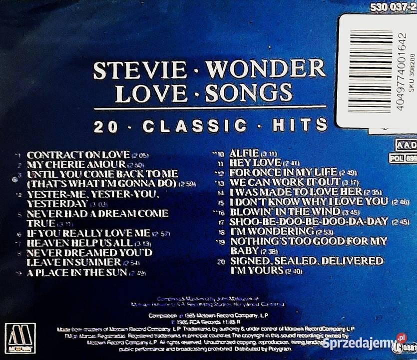 Wspaniały Album CD STEVIE WONDER Album Love CD Poznań