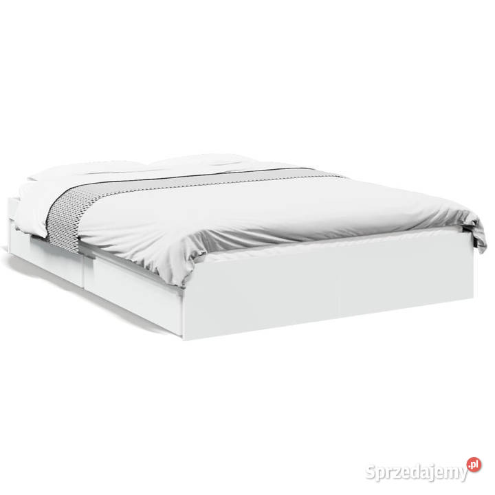 Rama łóżka z szufladami biała 120x200 WM3280664