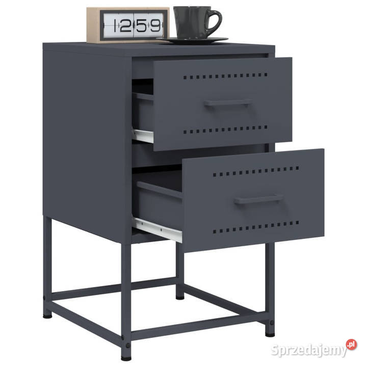 Szafka nocna antracytowa 36x39x605 stal WM846462 Warszawa
