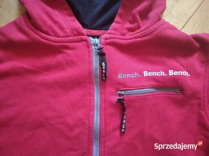 czerwona bluza z kapturem Bench damska r M L Gdańsk