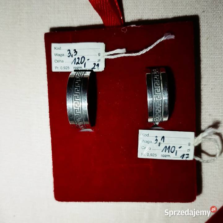Obrączki ślubne srebne opolskie Nysa sprzedam