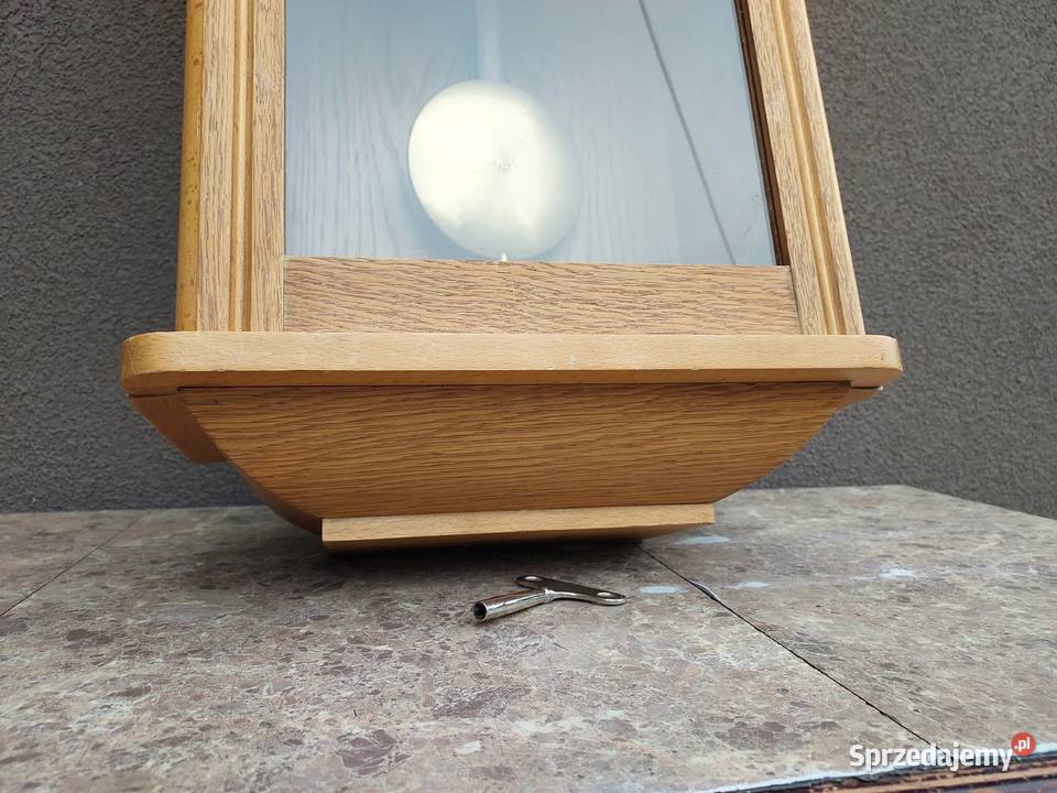 Stary zegar ścienny sprawny ładny film gongu Tczew