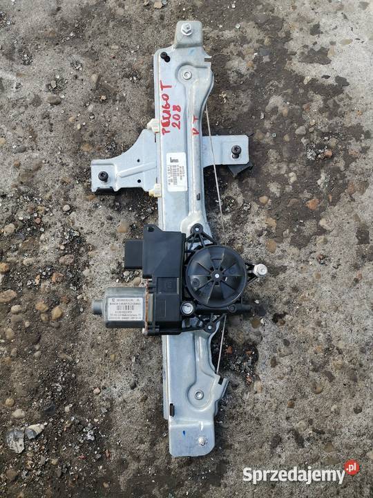 Mechanizm szyby prawy tył peugot 208