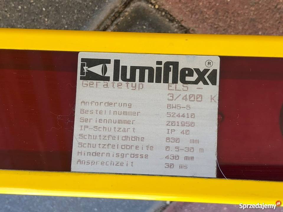 Kurtyna Świetlna LEUZE Lumiflex ELE3400 K wielkopolskie