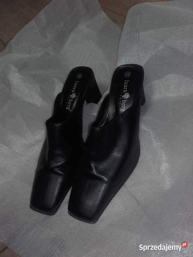 buty damskie na obcasie klapki r38 Będzin