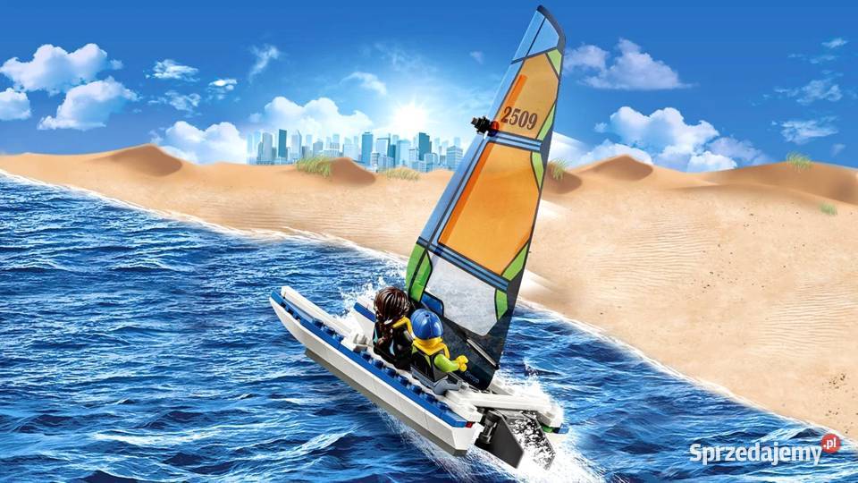 Klocki LEGO 60149 Terenówka 4x4 z katamaranem