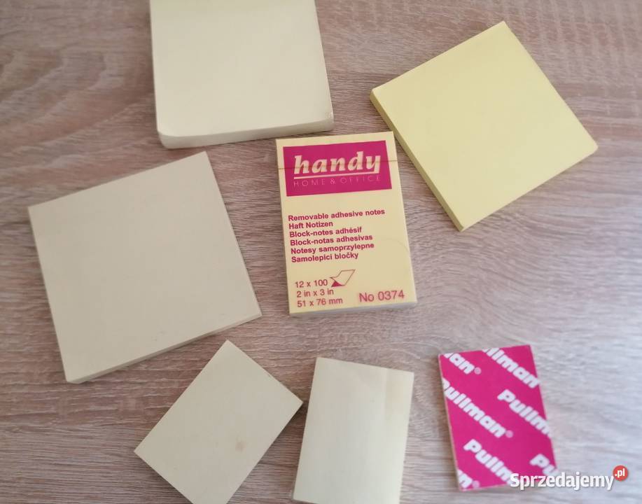 Karteczki samoprzylepne żółte Łódź sprzedam