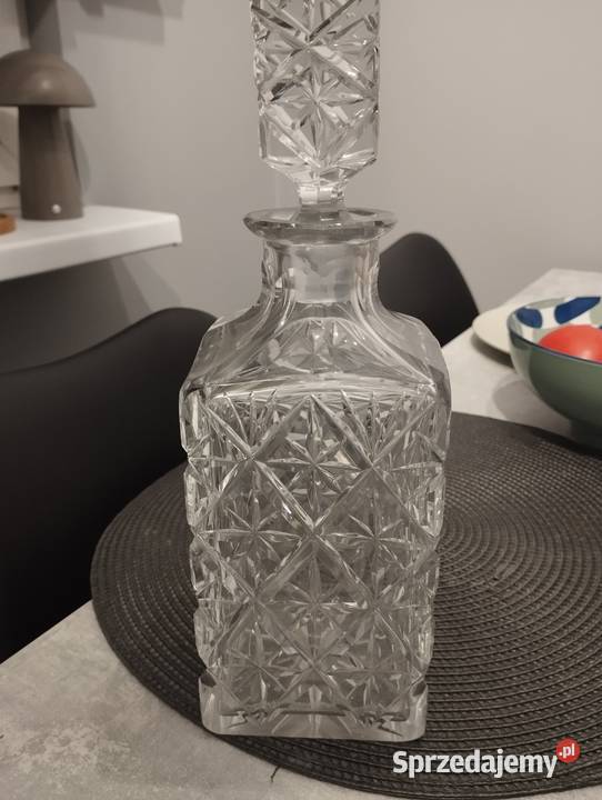 Karafka kryształowa PRL Vintage Czeladź sprzedam