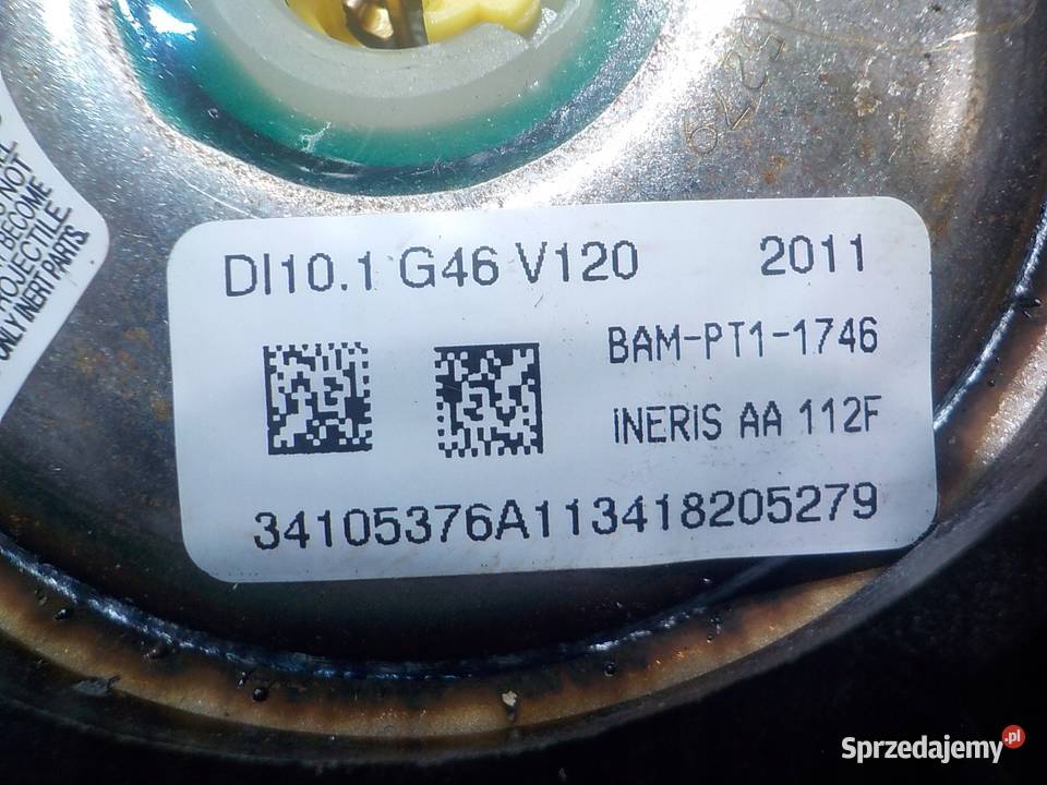 FIESTA MK7 16 TDCI 12r AIRBAG poduszka kierowcy Suków