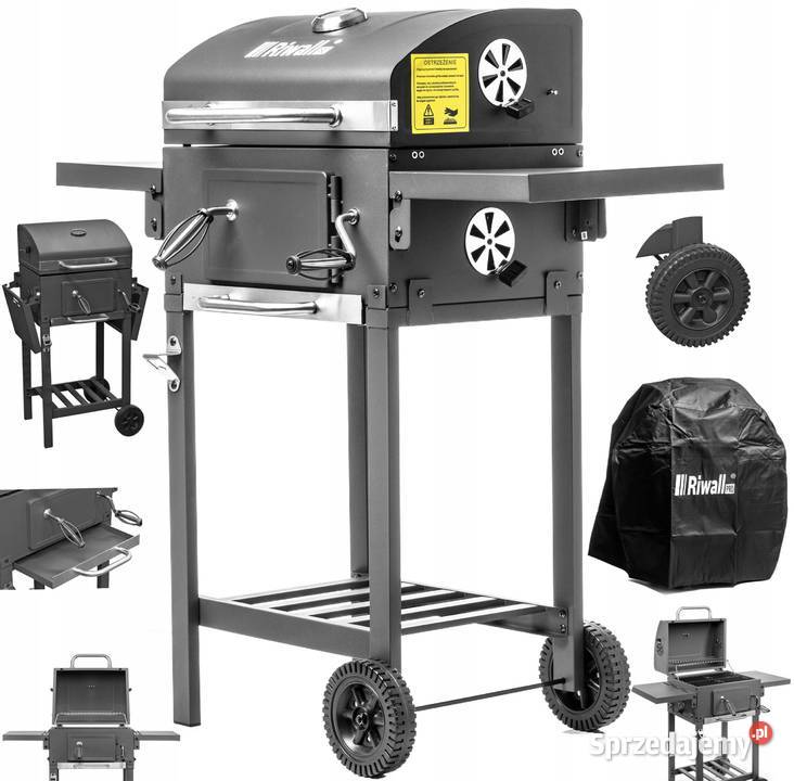 GRILL OGRODOWY WĘGLOWY kobra pokrywa popielnik Warszawa