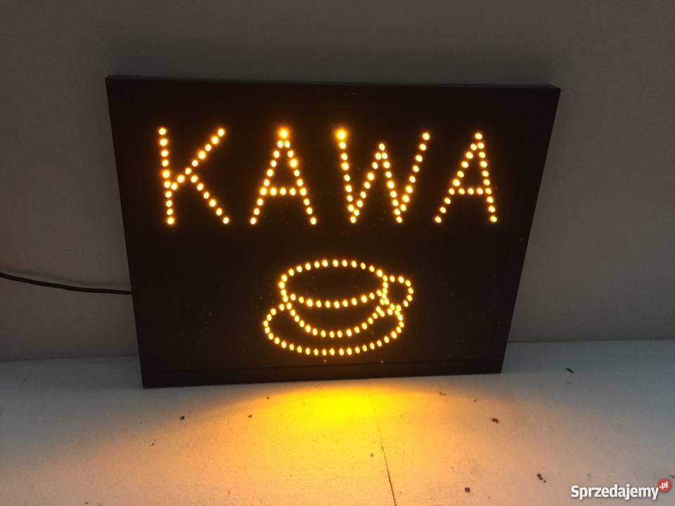 KAWA szyld diodowy LED 60x40 NOWA Warszawa