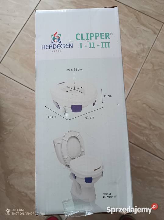 Nakładka podwyższająca na sedes z klapą Sprzęt rehabilitacyjny i ortopedyczny Pamiątkowo