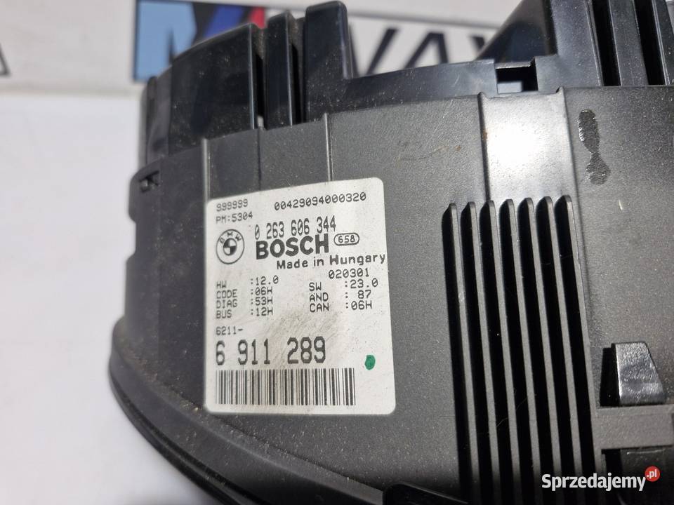 BMW E46 LICZNIK ZEGARY EUROPA ORYGINAŁ 6911289