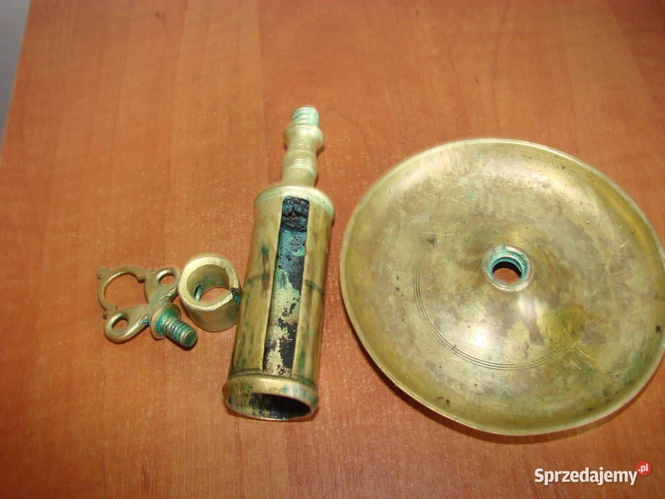 stary mosiężny świecznik pomorskie
