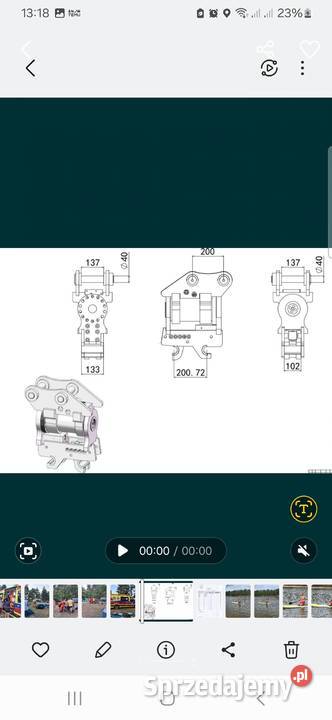 Powertilt hydrauliczny do CAT 416 Biłgoraj
