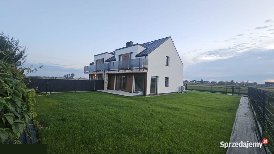 165 m2 duży ogród gotowy bliźniak Kampinos Zaborówek