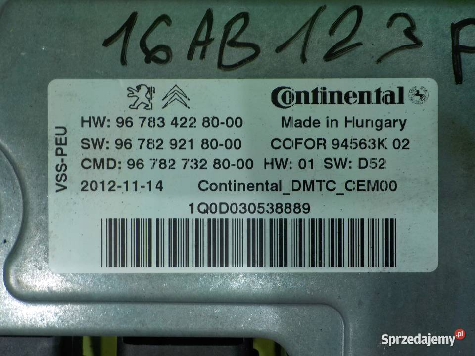 PEUGEOT 208 I 13r HB 3D sterownik modul START Suków