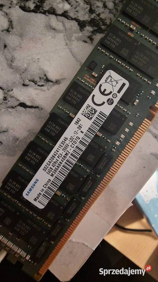 Pamięć RAM Serwerowa DDR4 Samsung 64GB 4DRx4 PC4