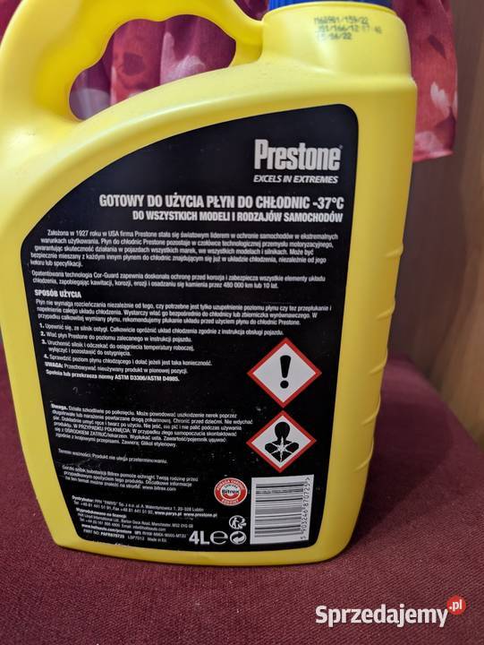 Prestone płyn do chłodnic 37 stopni 4L
