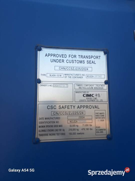 Nowy Sprzedam kontener morski magazynowy 40HC Małaszewicze Małe