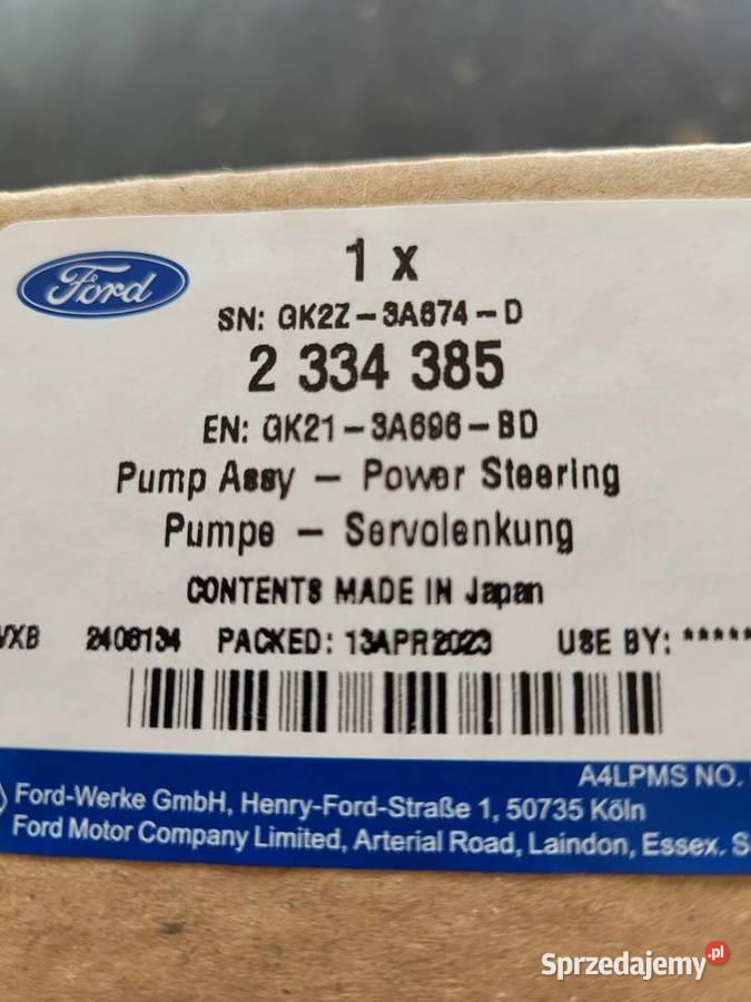 Pompa Wspomagania FORD Custom 2334385