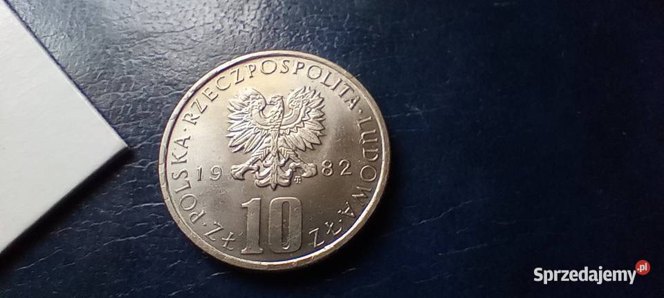 Stare monety 10 złotych 1982 Polska Lesko