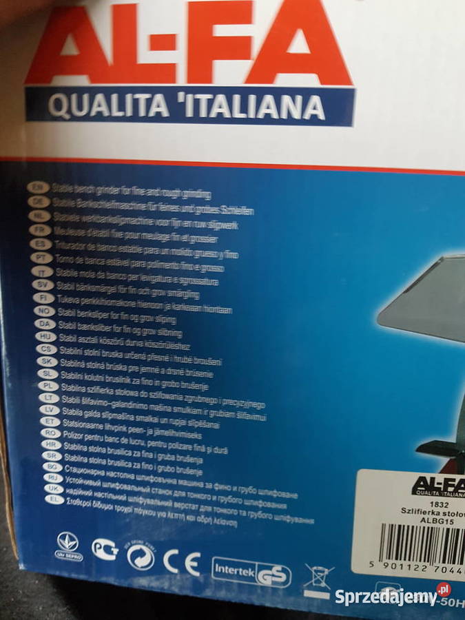 Szlifierka stołowa alfa 1200 wat 150 mm kamień Głogowa