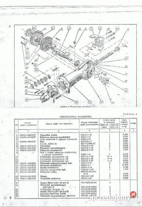 Wał główny do glebogryzarki unia grudziądz 1820m sprzedam