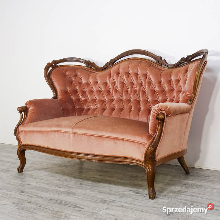 Stylowa SOFA styl FRANCUSKI KANAPA pikowana Kalisz