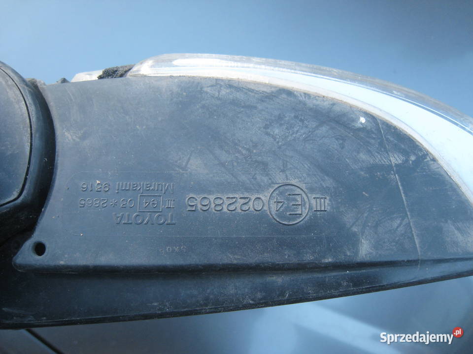 Lusterko Lewe uszkodzone Toyota Prius III XW30 małopolskie