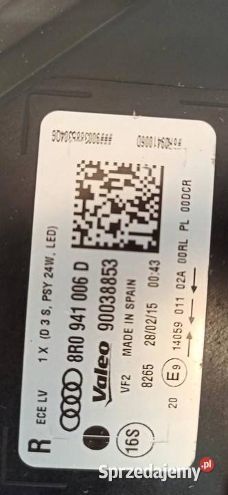 AUDI Q5 2015 LAMPA PRAWY PRZÓD ANGLIK RHD dolnośląskie