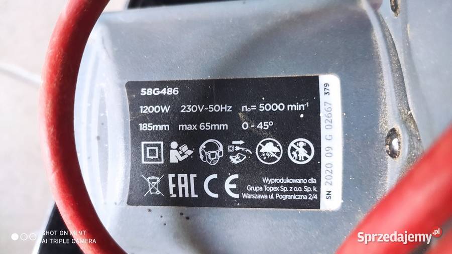Pilarka tarczowa Graphite 58G4861200W Czemierniki