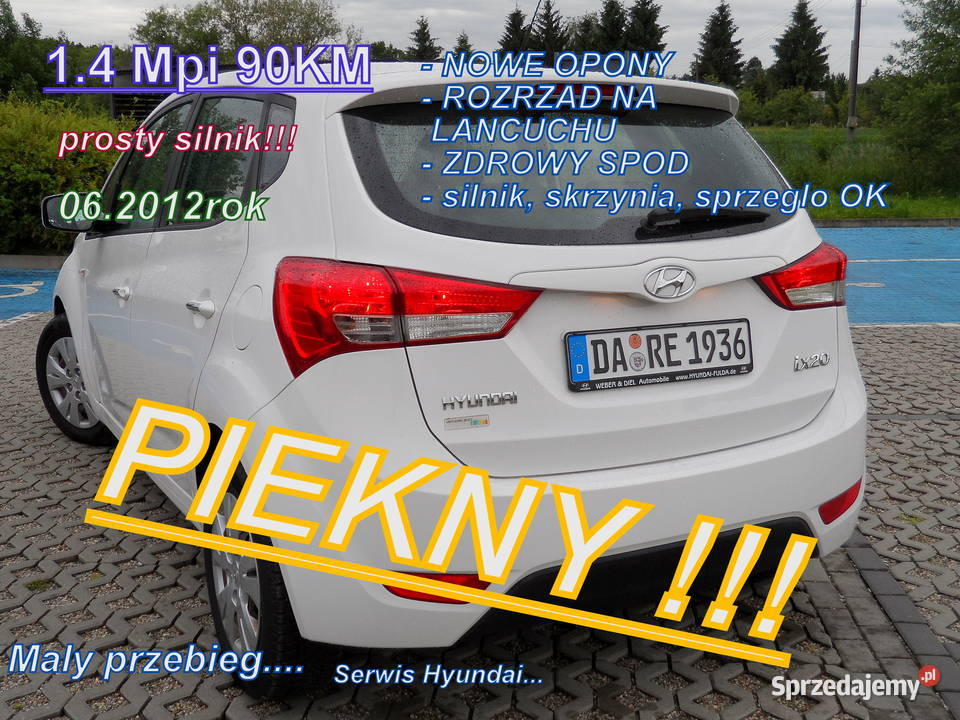 HYUNDAI IX20 14 Mpi 90 Piękny i Zadbany Bochnia