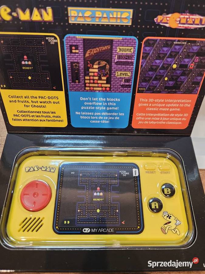 Konsola MY ARCADE Pocket Player PacMan 3in1 Katowice sprzedam
