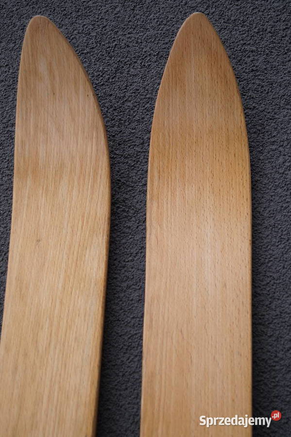 Stare narty jesionowo hikorowe 190 kijki Pruchnik