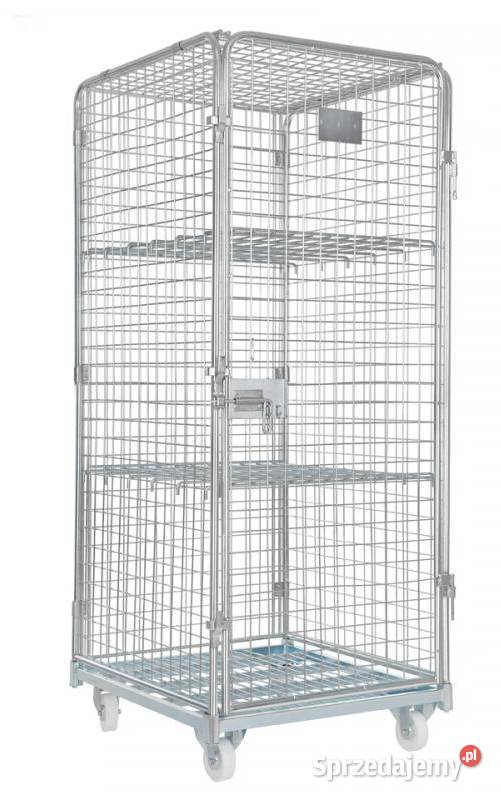 Wózek siatkowy ocynkowany zamykany koła z Warszawa