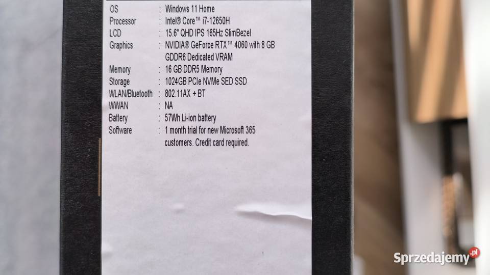 Sprzedam Laptopa Acer 5 Nitro NOWY Elektronika Lublin