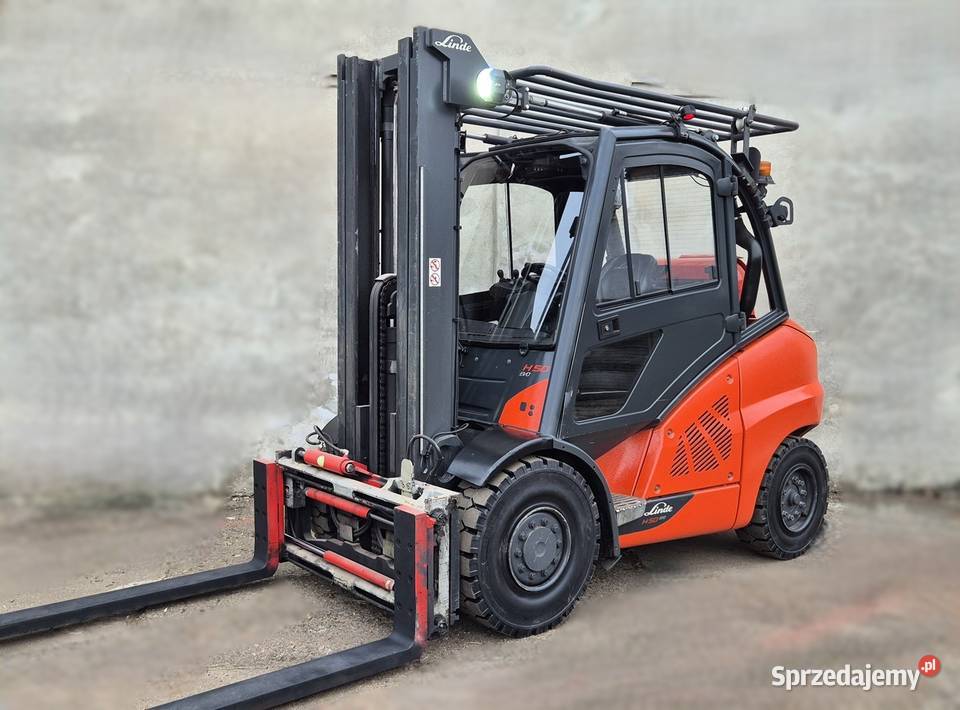 Linde H50 2020r TRIPLEX kabina waga wózek regulowane widły śląskie