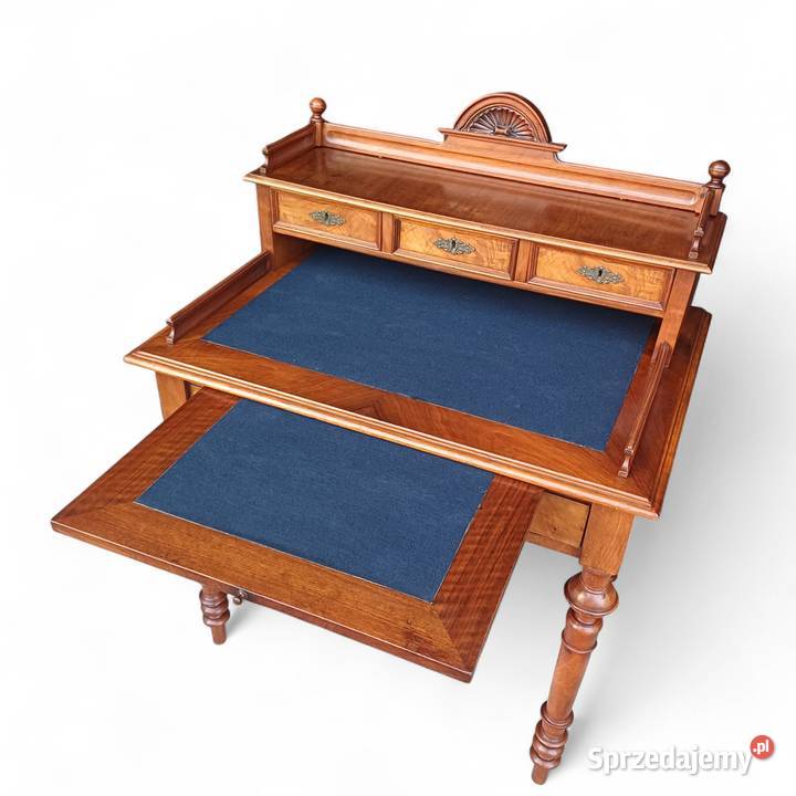 Antyczne Eklektyczne Biurko z wysuwanym blatem wielkopolskie Suchorzew sprzedam