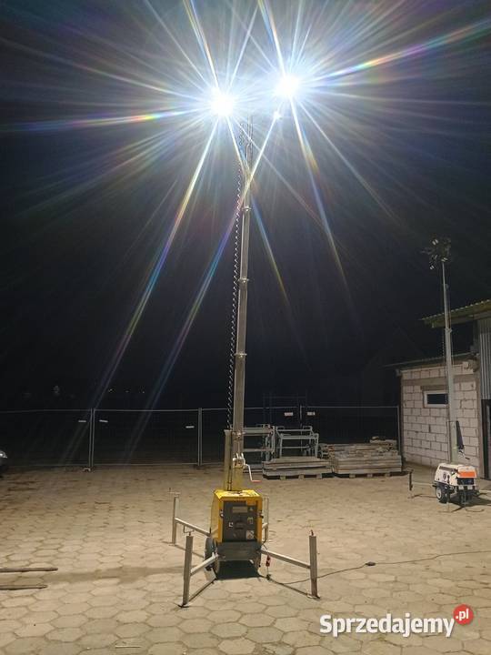maszt oświetleniowy LED 4 x 160W Atlas Copco Końskowola