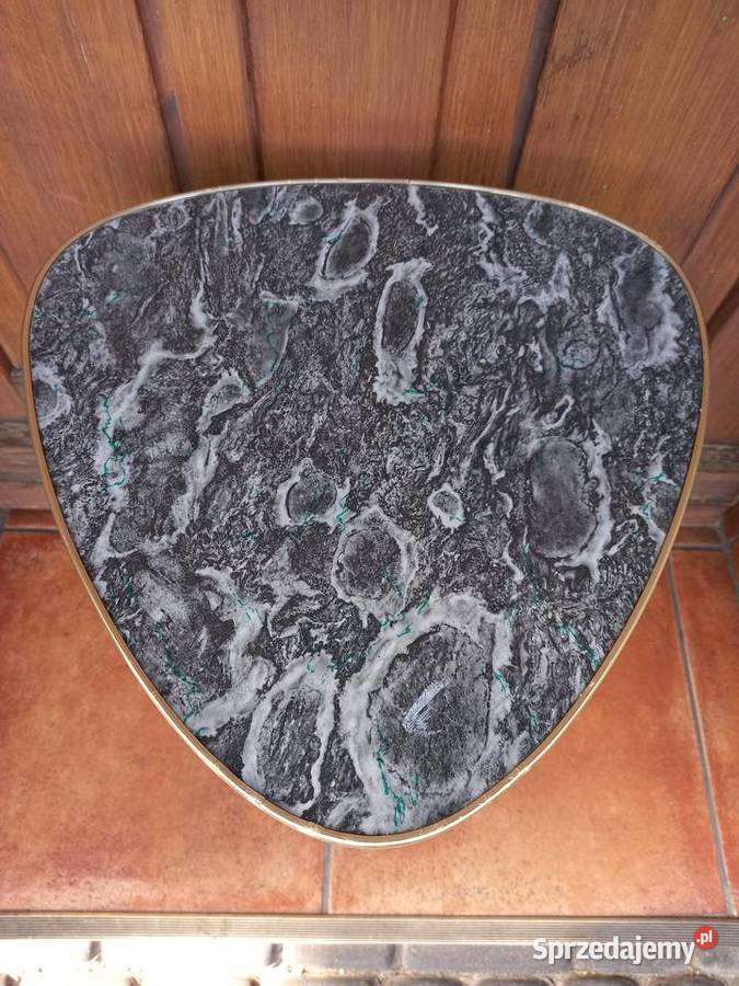 Stolik kwietnik patyczak vintage lata 60 PRL Rawicz