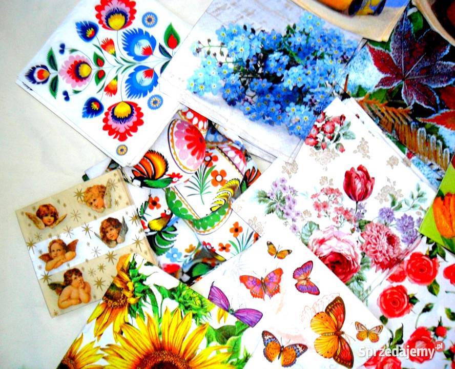 Serwetki papierowe do decoupage Zestaw prawie lubelskie Biała Podlaska sprzedam