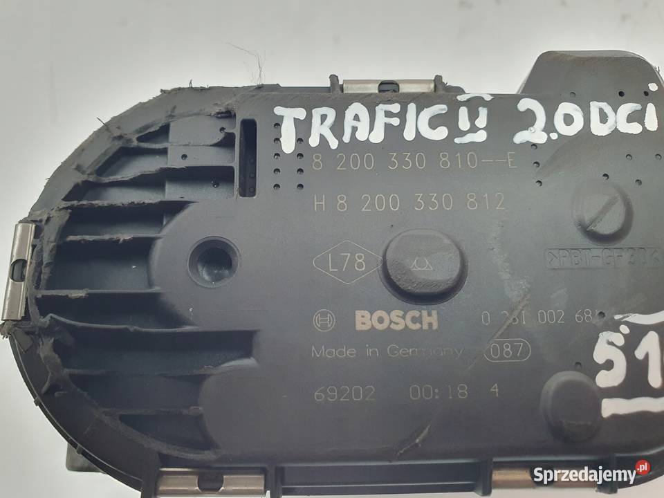 PRZEPUSTNICA Renault Traffic Koleos Laguna 20 Przepustnice Chełm