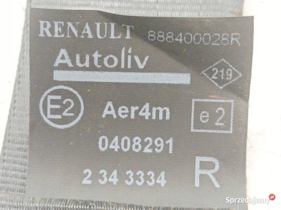 PAS BEZPIECZEŃSTWA PRAWY LEWY ŚRODEK TYŁ II RZĄD Rok produkcji 2012 sprzedam