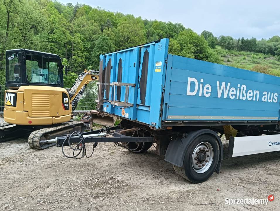 Krone przyczepa dwuosiowa dwu osiowa burtowa Nowy Sącz
