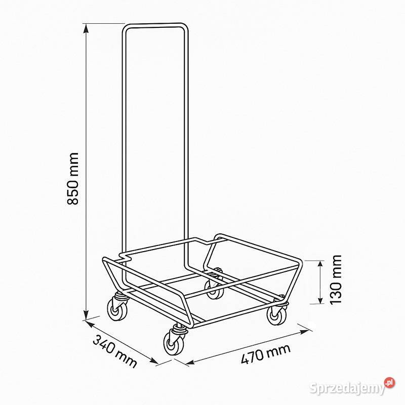 Wózek na koszyki sklepowe z uchwytem ocynk Tarnów sprzedam